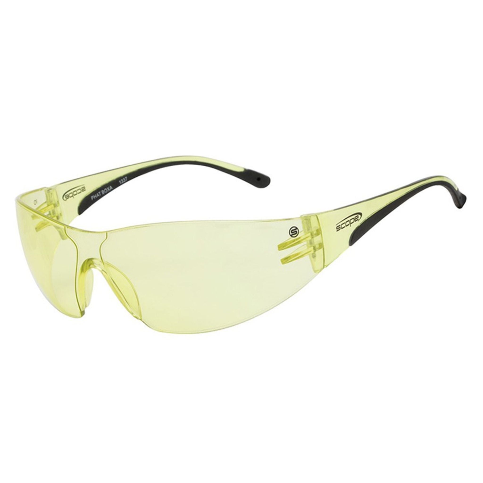Amber-lens safety glasses 100A