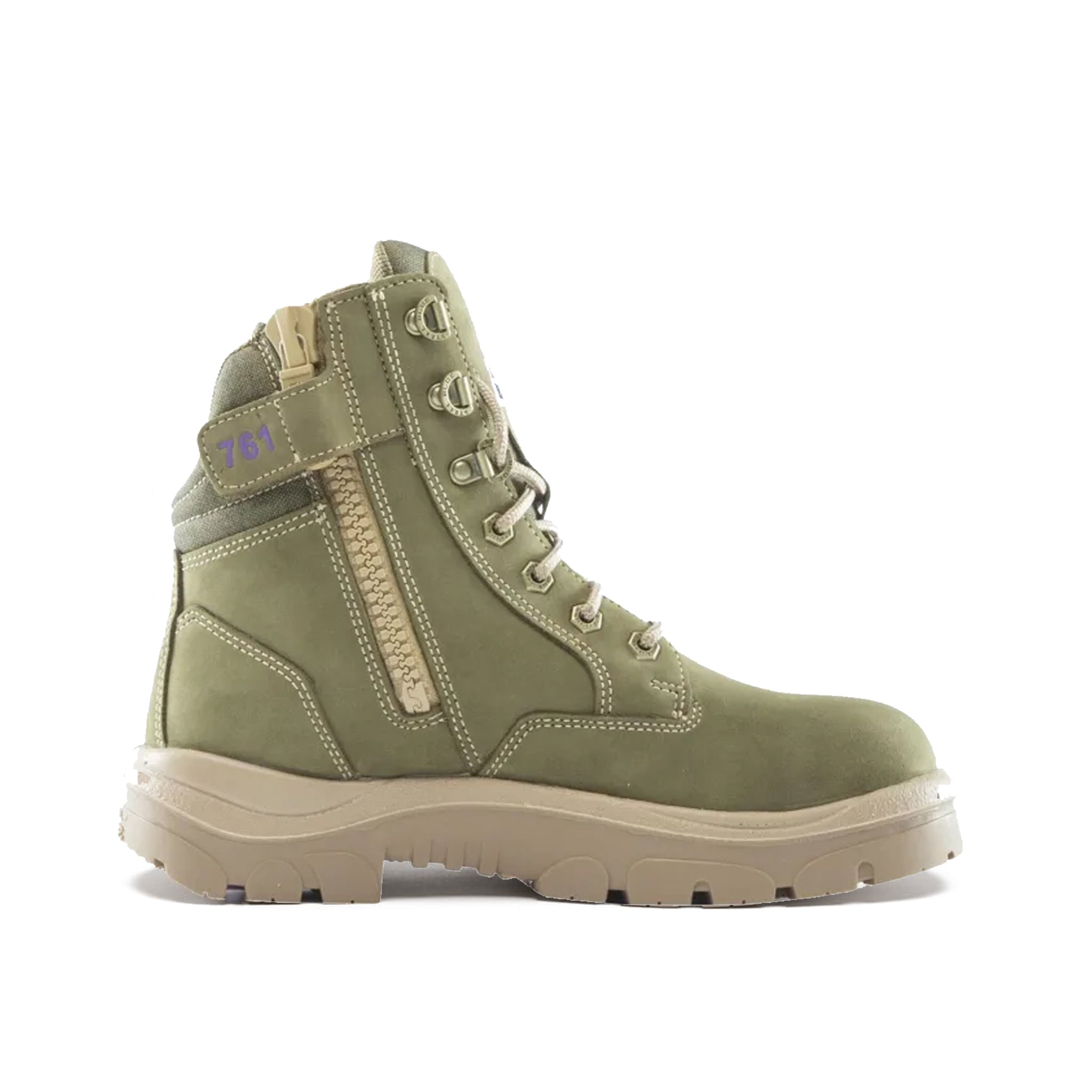 Steel Blue 512761 Ladies Southern Cross Zip Boot in khaki