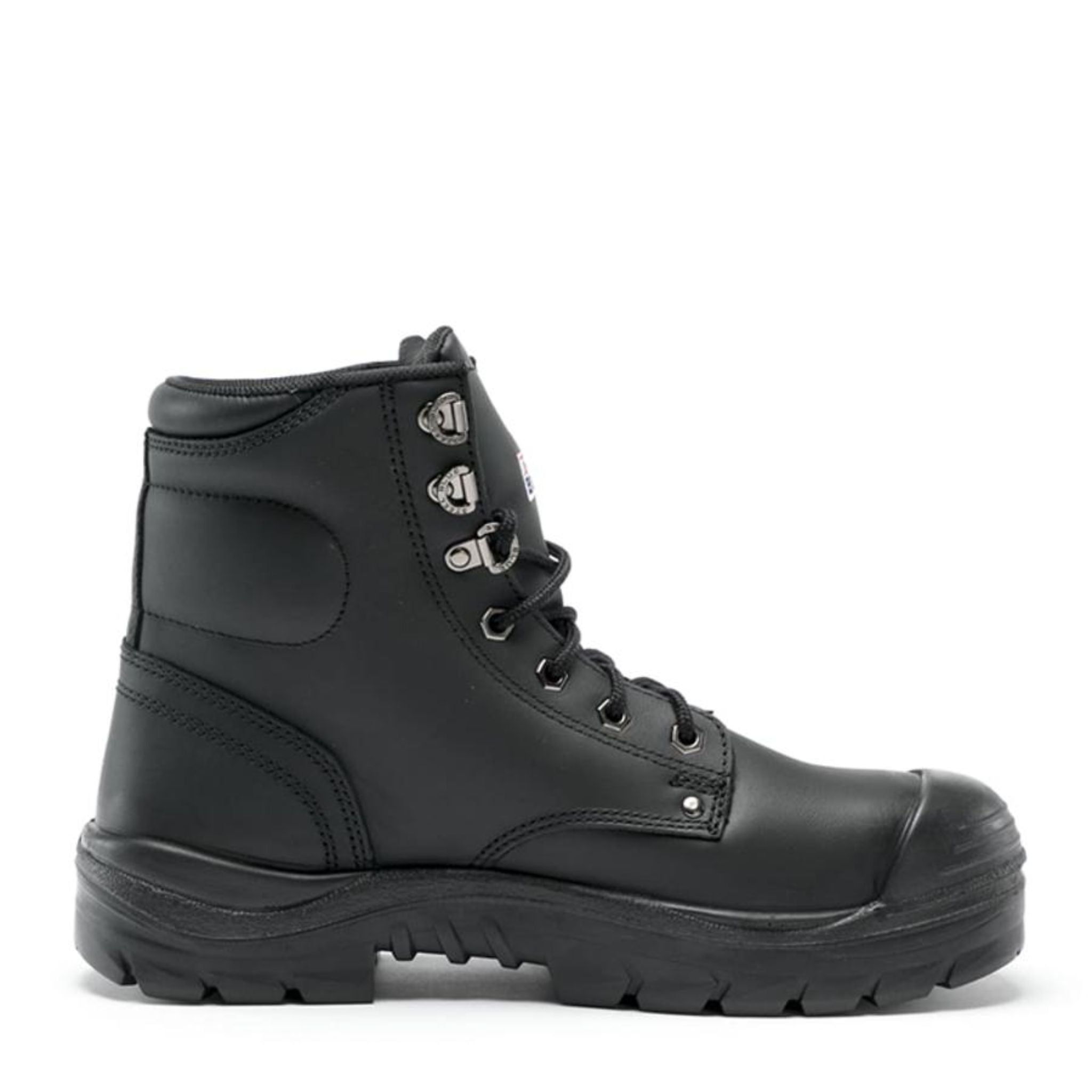 Steel Blue 332102 Argyle Lace-Up Safety Boot with Bump Cap in black