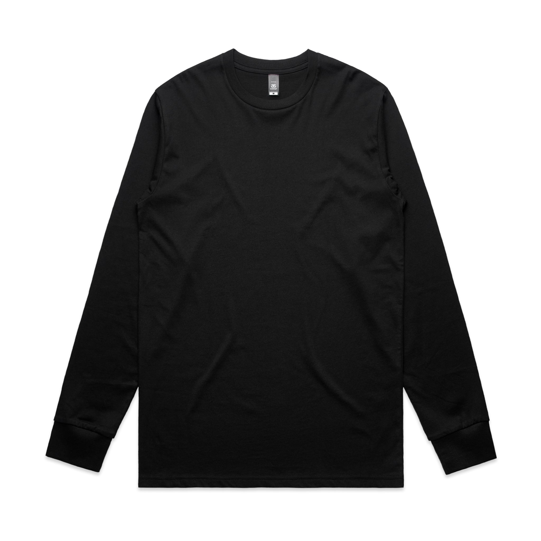 AS Colour Men's Cotton Staple long sleeve Tee black workwear 5020