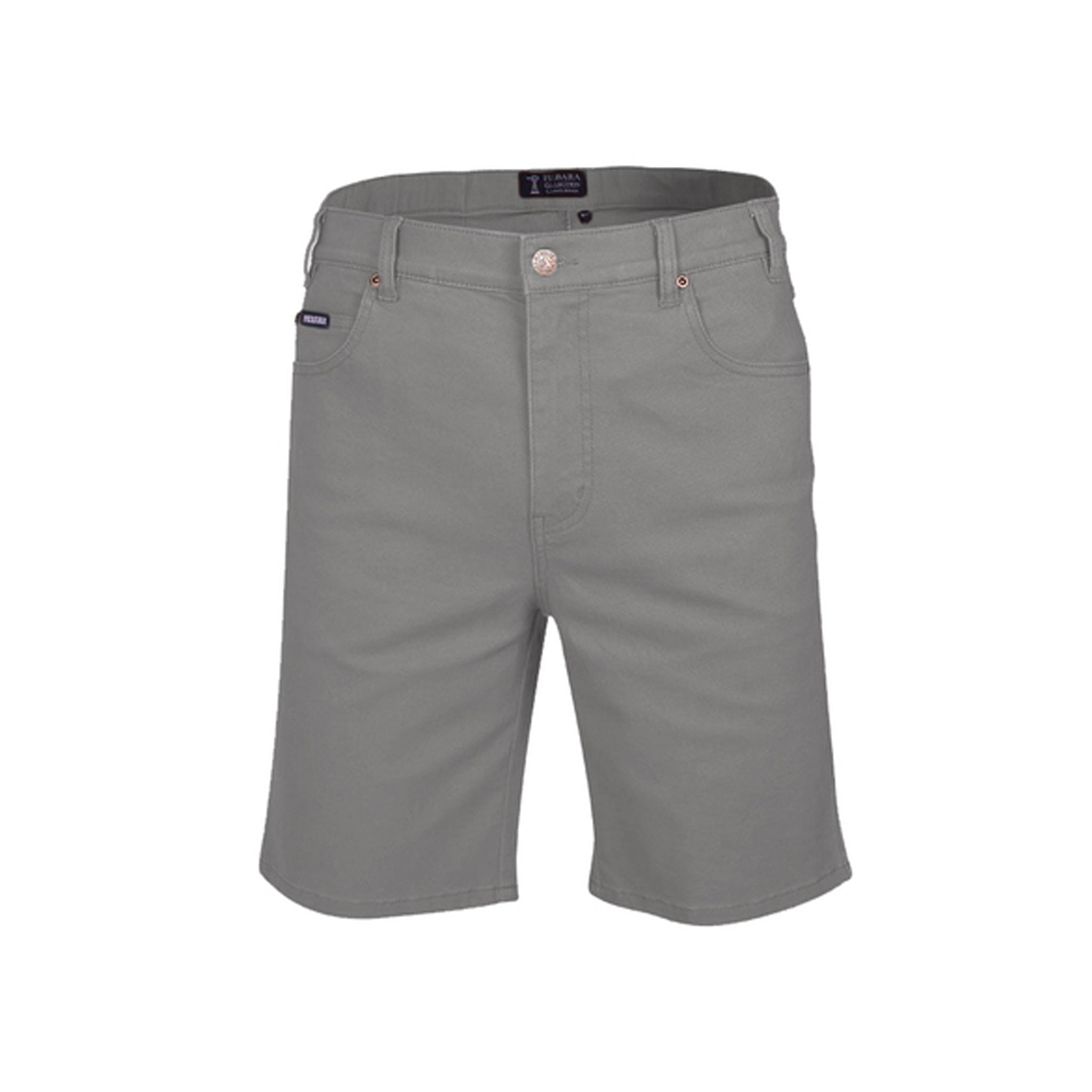 Pilbara Men's Cotton Stretch Jean short in cement