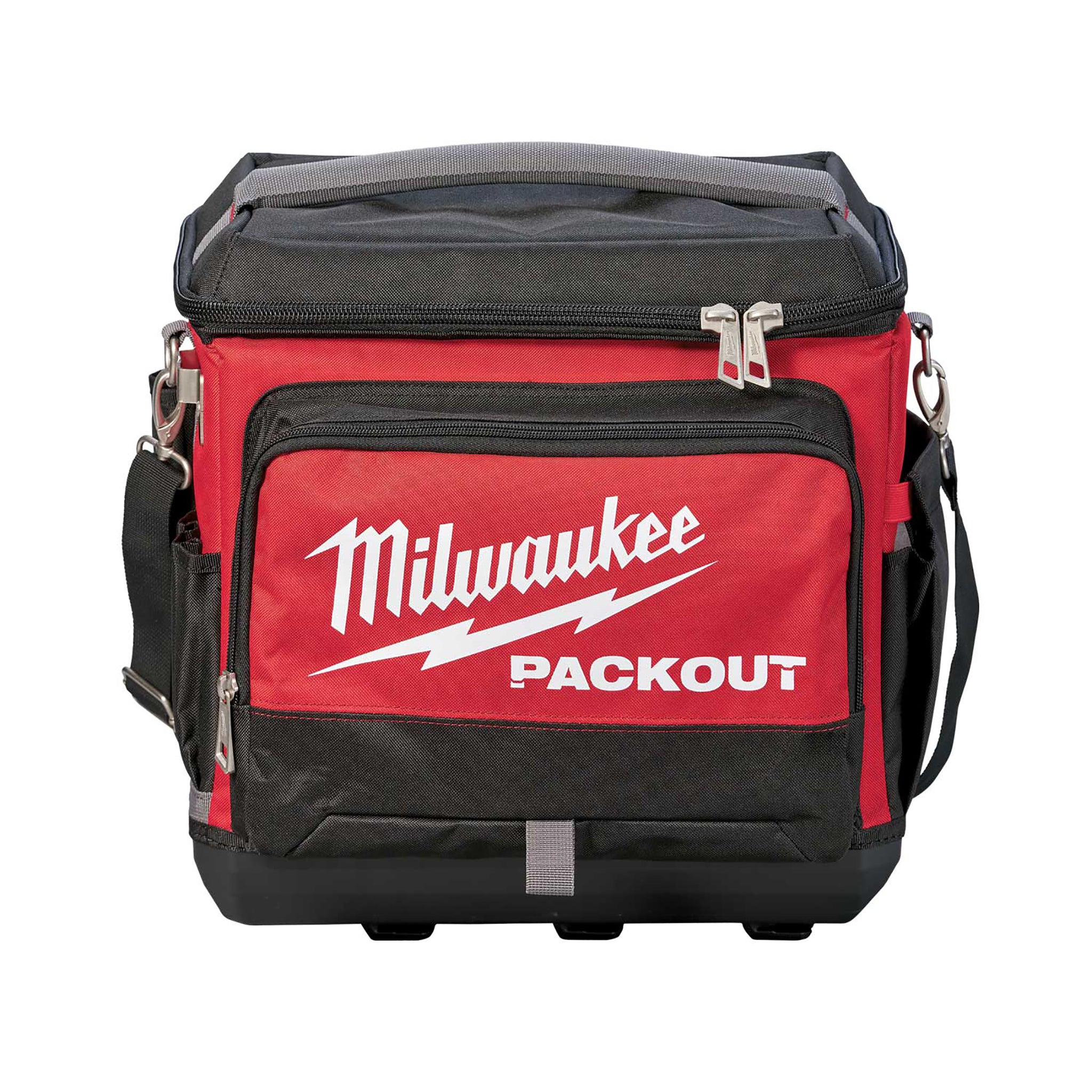 Milwaukee PACKOUT Cooler in black red