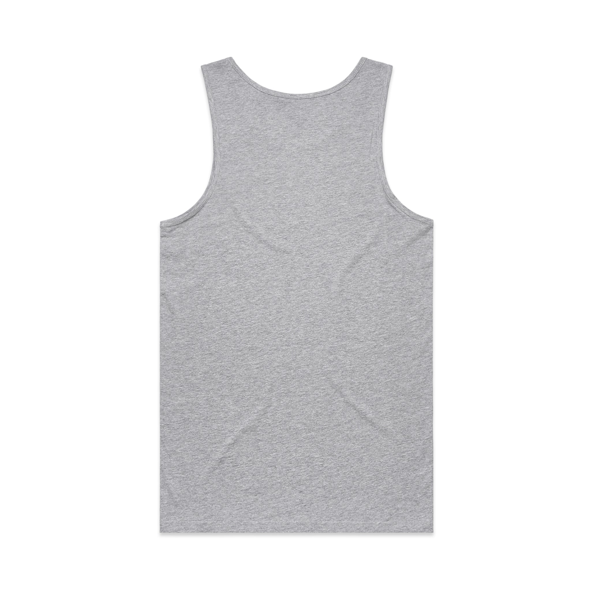 AS Colour Men's lowdown Singlet back grey marle workwear 5007-GRYM