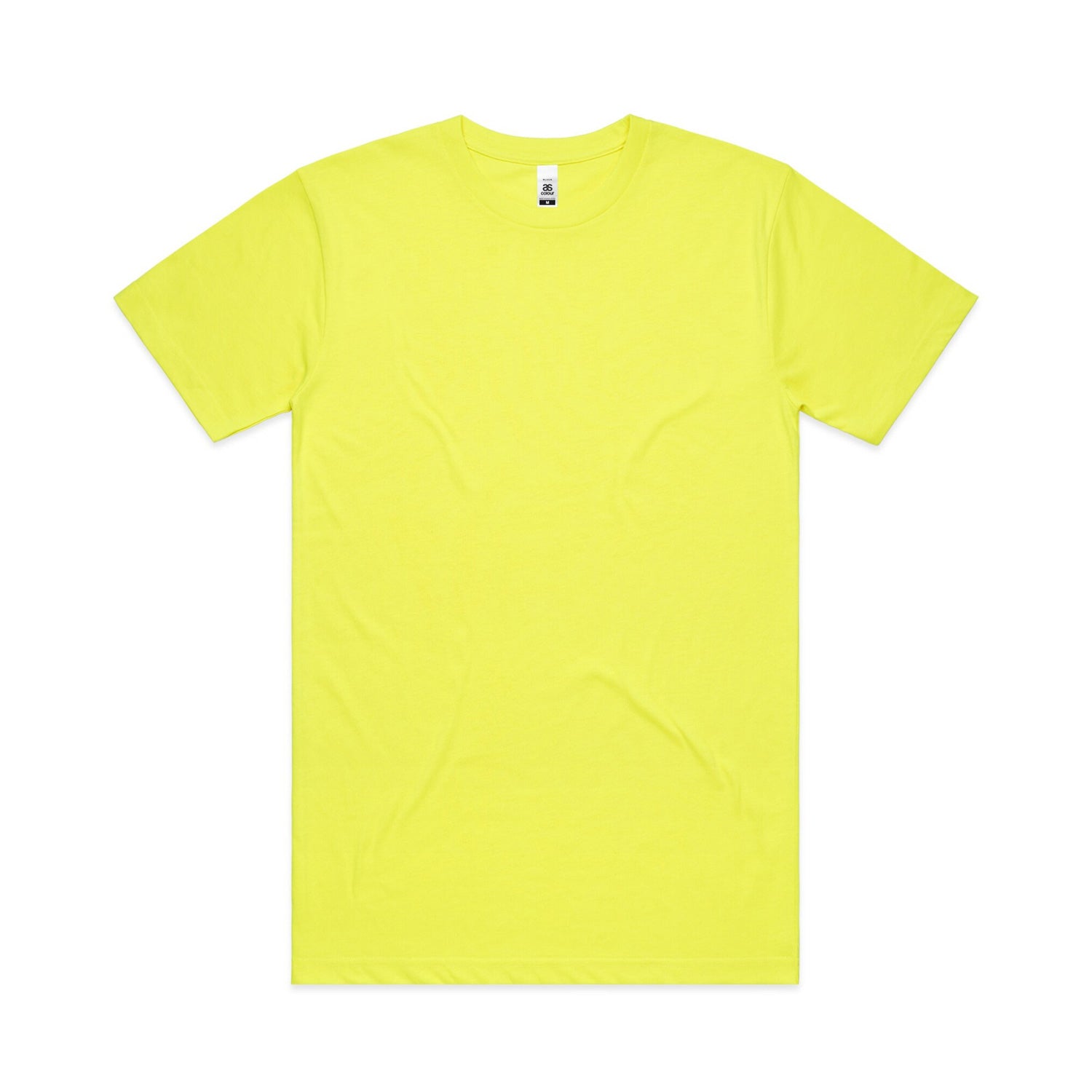 AS Colour Men's Block Tee safety yellow workwear 5050F-YEL