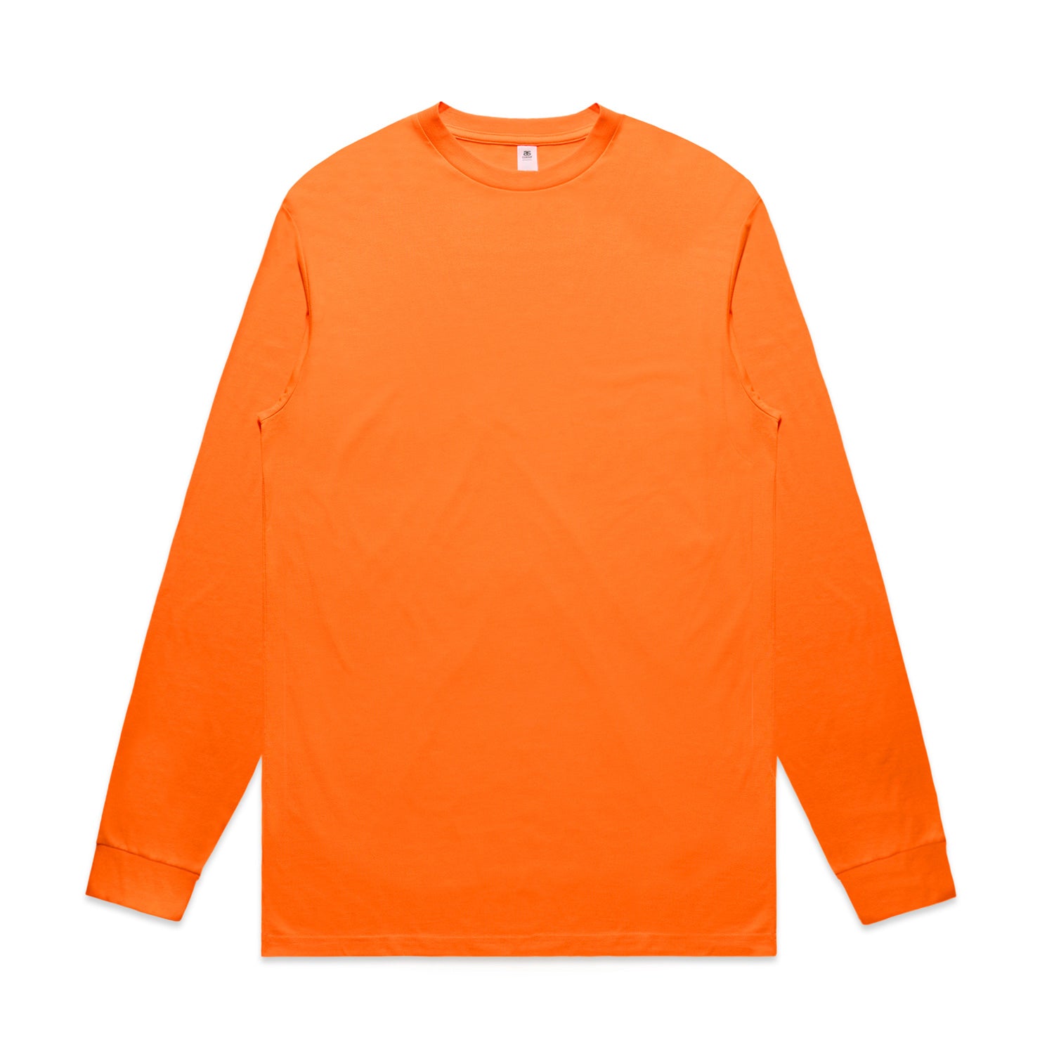 AS Colour Men's Block hi-vis long sleeve Tee safety orange workwear 5054F-OR