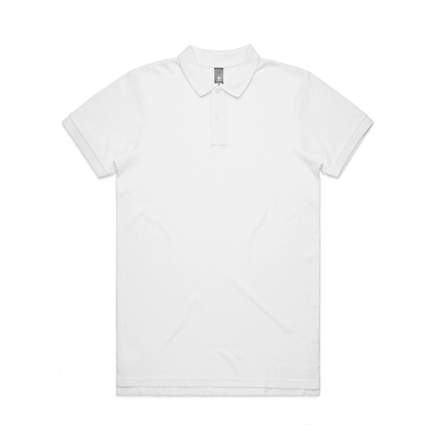 AS Colour Mens' Pique Polo white short sleeve workwear 5411-WHT