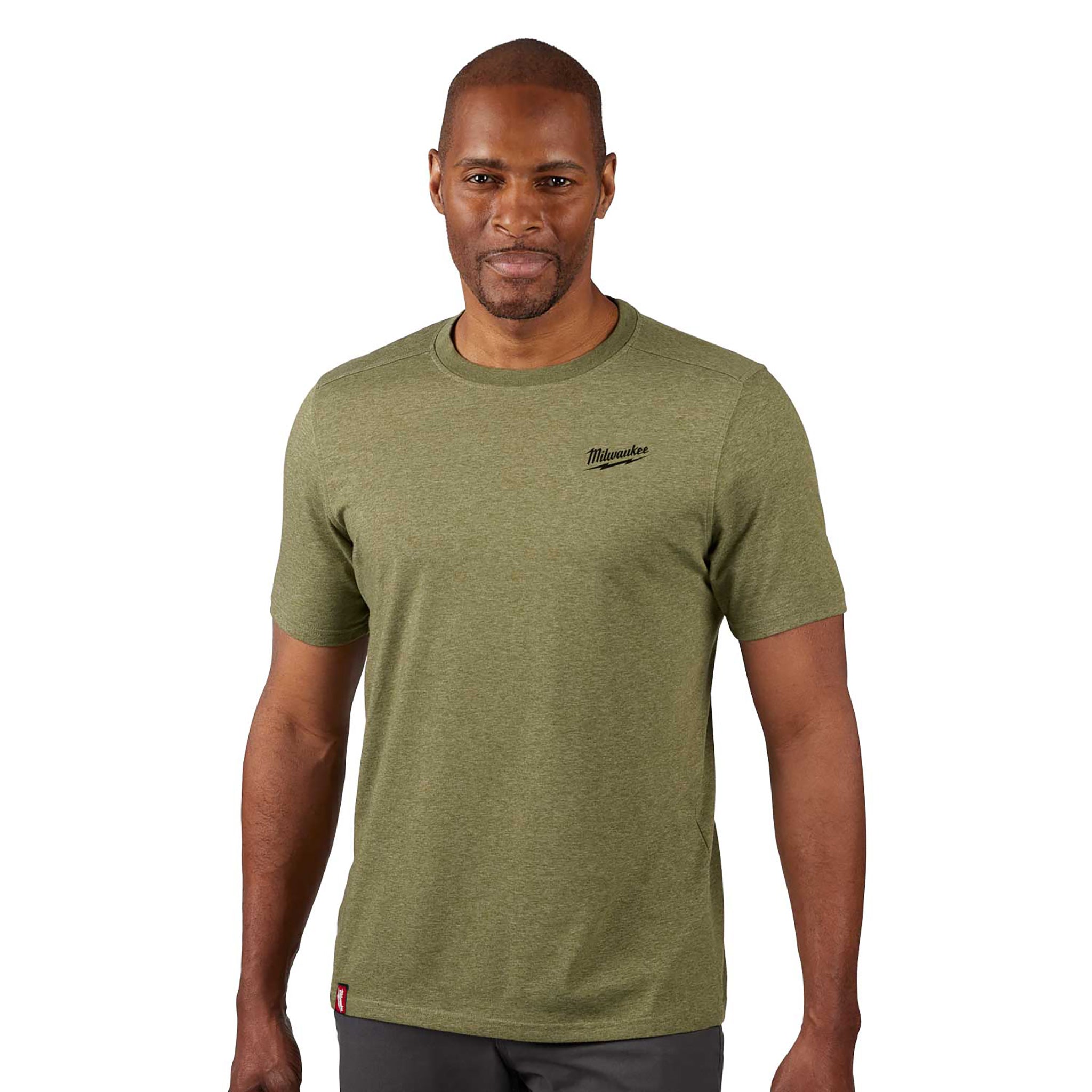 Milwaukee Hybrid work short sleeve Tee green workwear 603GN