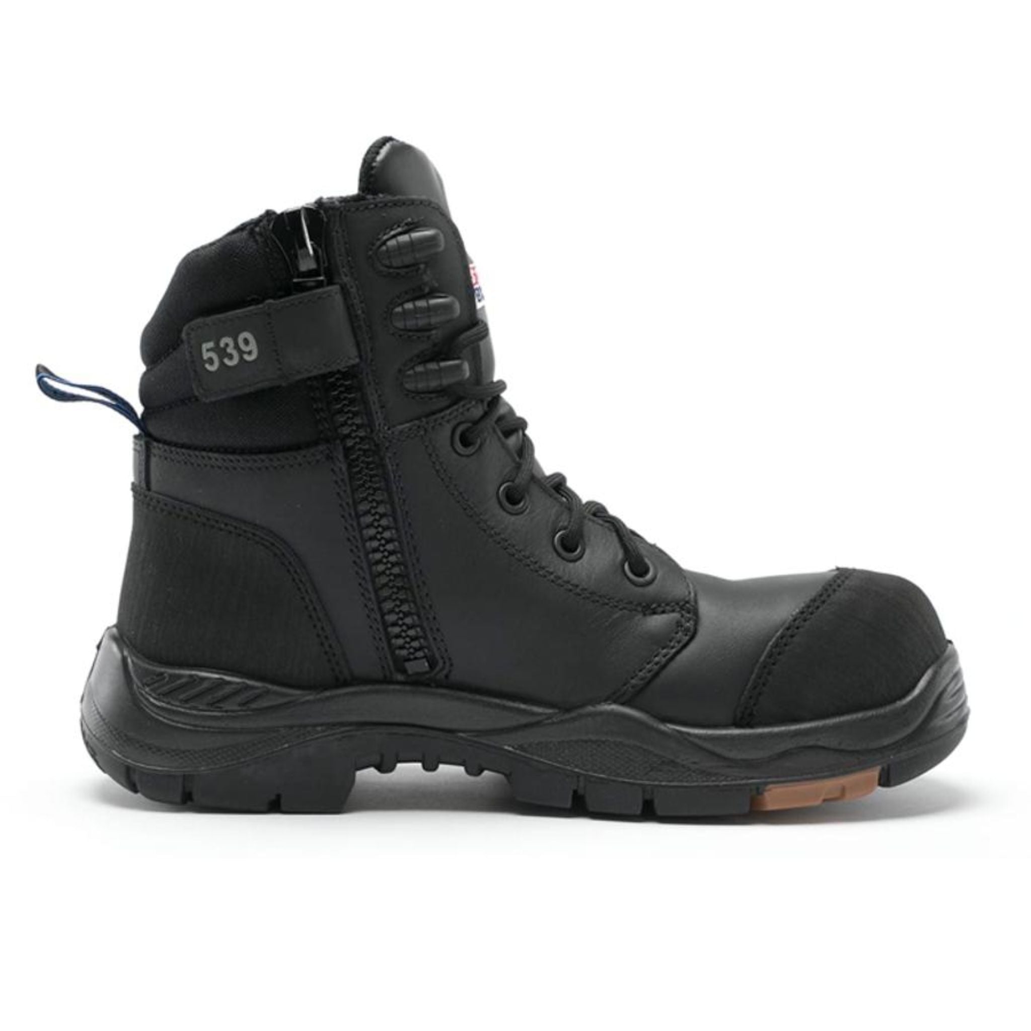 Steel Blue 617539 Torquay Lace Up Safety Boot with Scuff Guard in black
