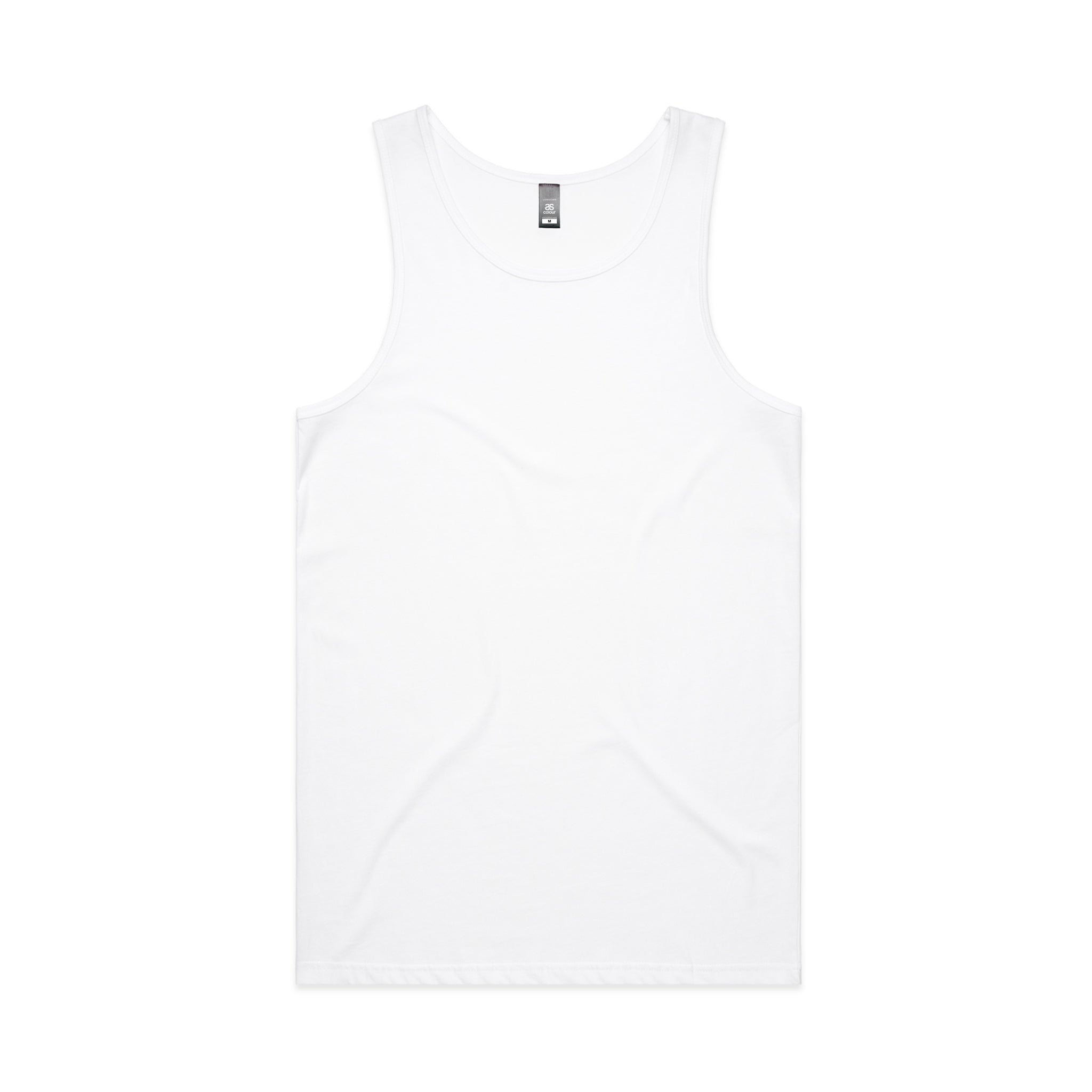 AS Colour Men's low Singlet white workwear