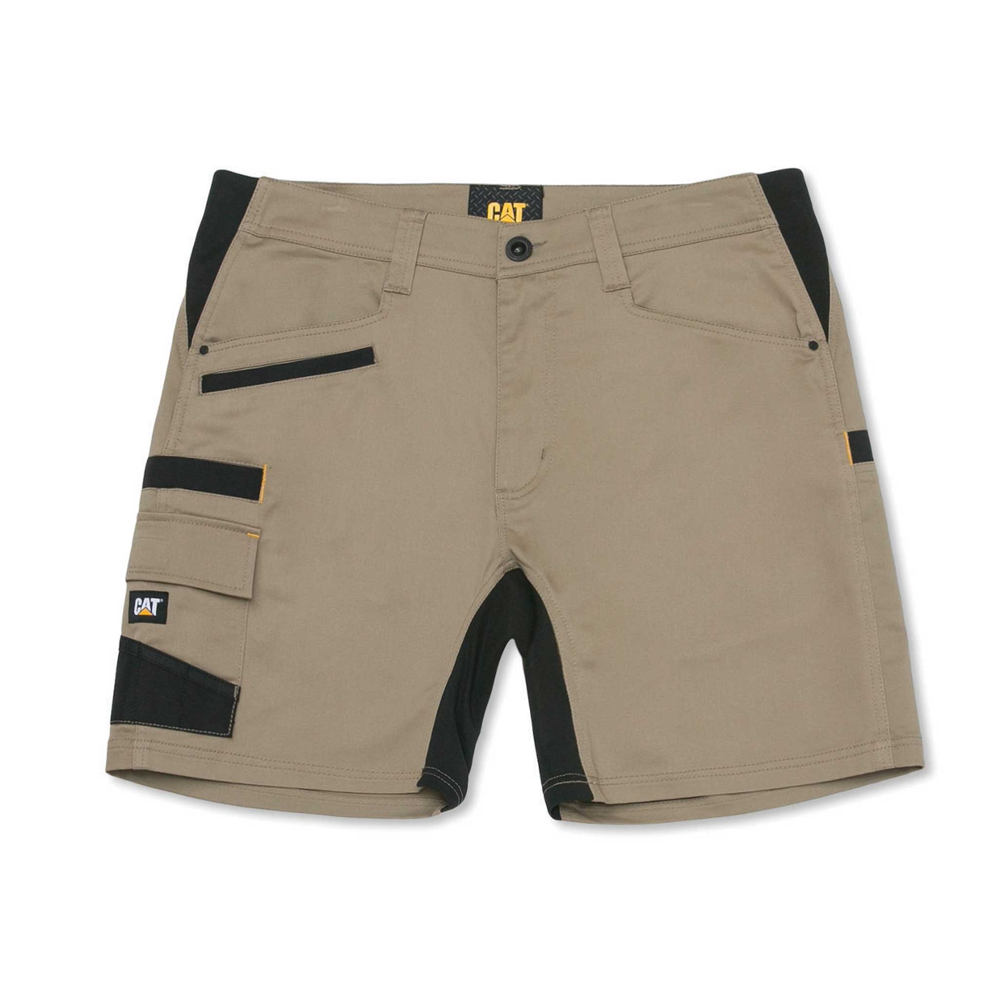 CAT Elite Operator pockets cargo short in khaki