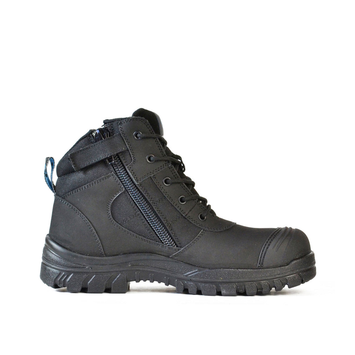 Bata 66641 Zippy scuff cap safety boot in black 