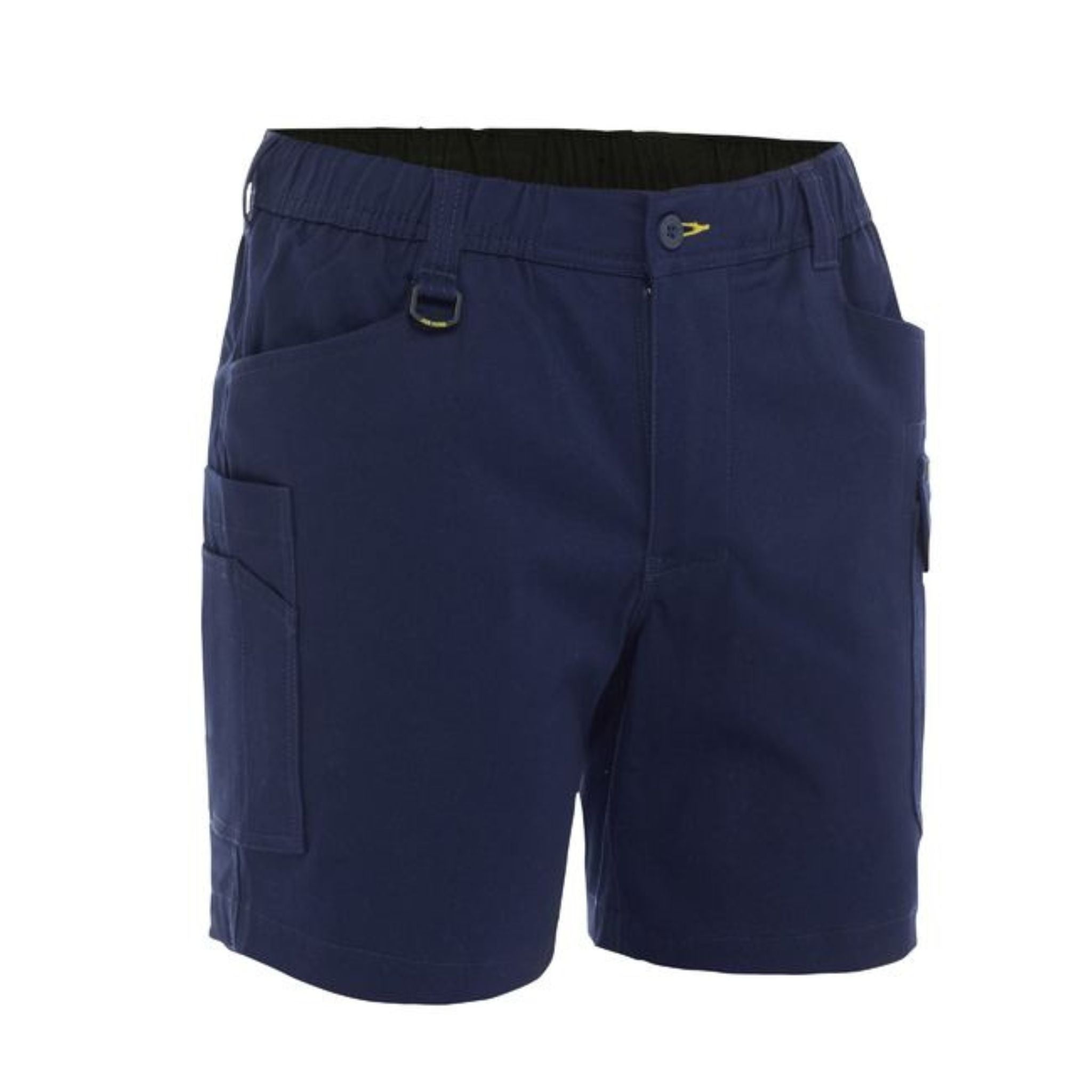 Bisley Cotton Elastic Waist Cargo short in navy