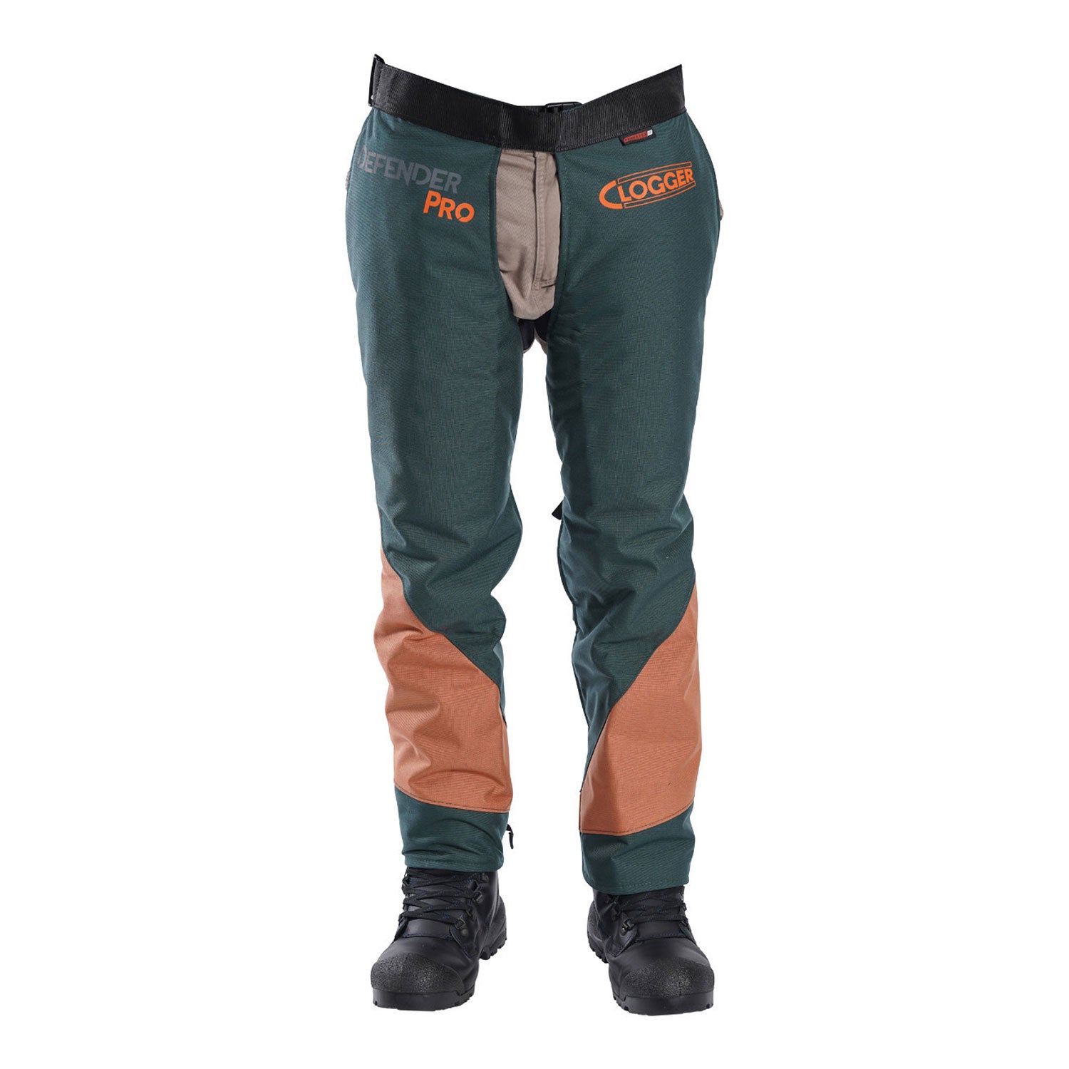 Clogger DefenderPRO Gen2 Tough Women's Chainsaw Pants teal orange workwear