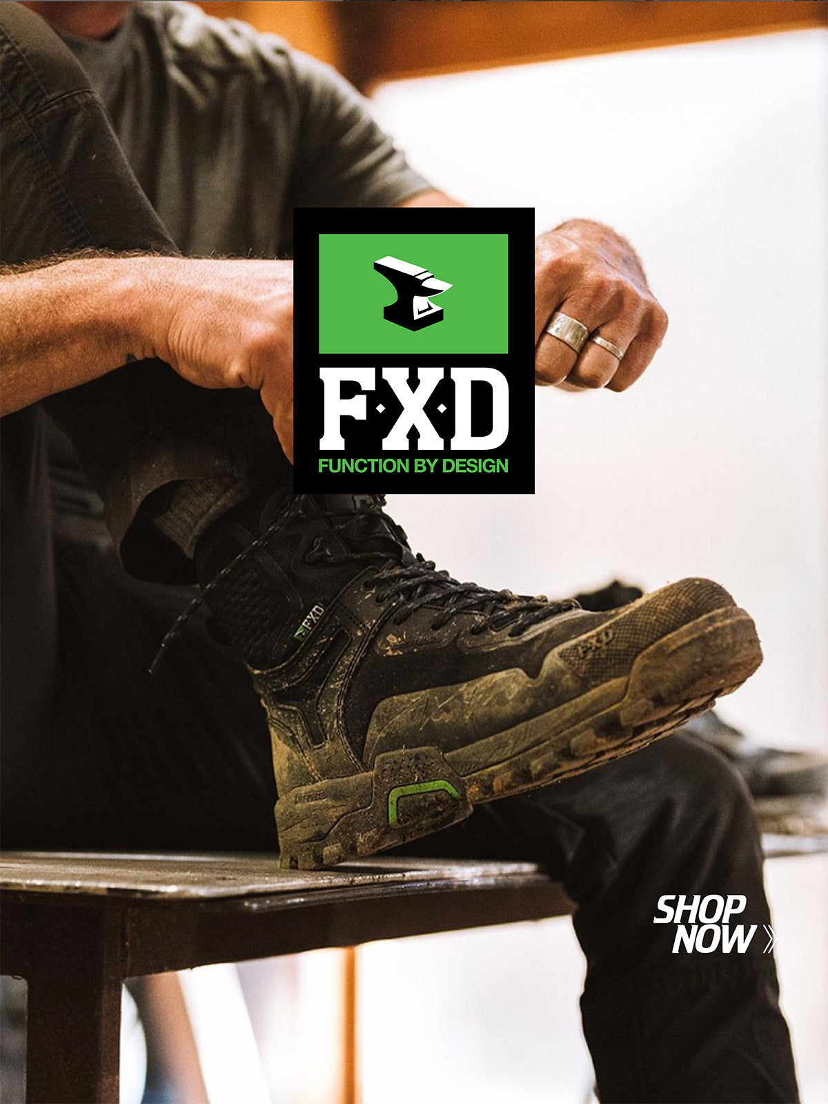 FXD workwear promotional mobile banner from LOD Workwear.