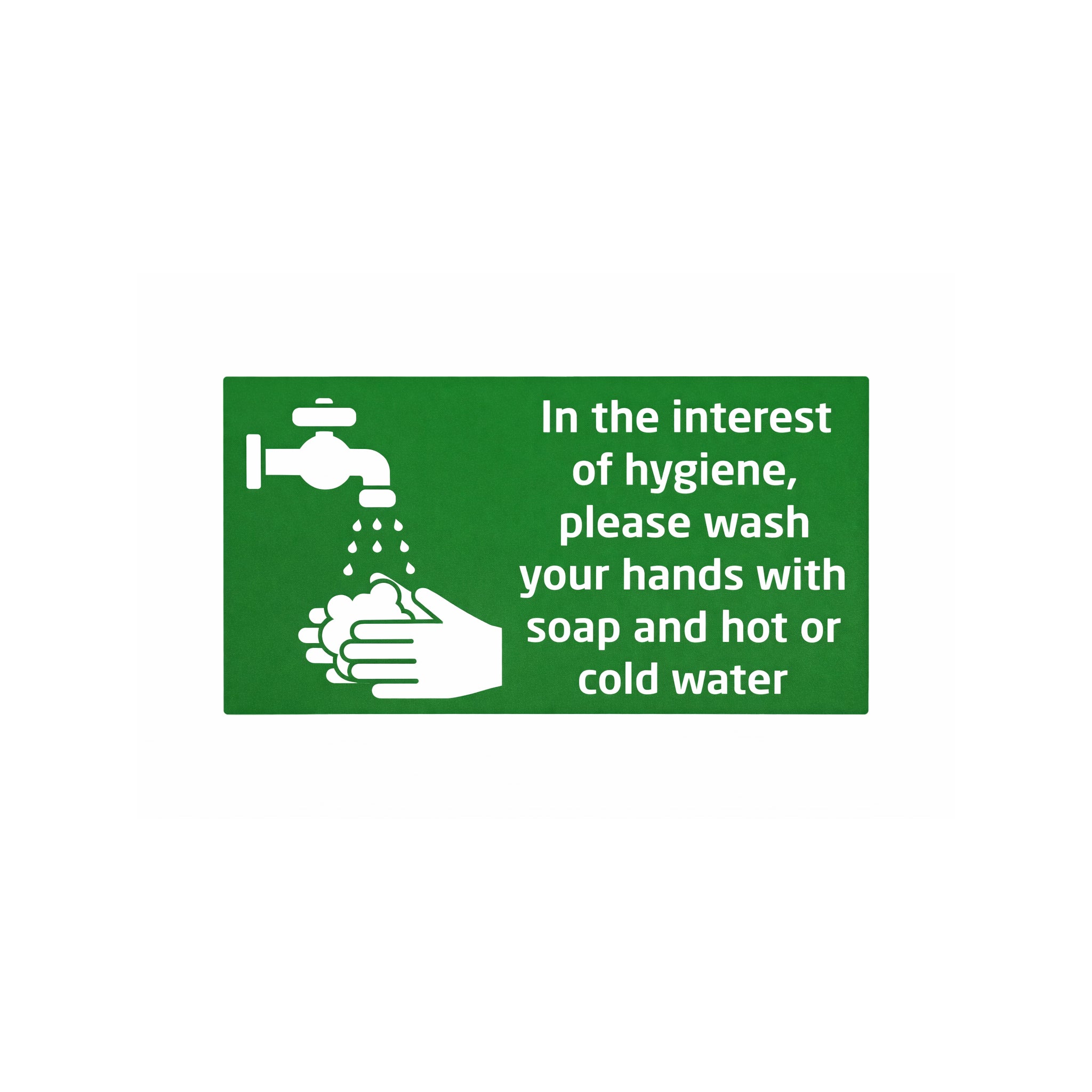 Hygiene Deep Cleaned Sign Hygiene PVC Sign - Green - 200x110mm – LODWorkwear