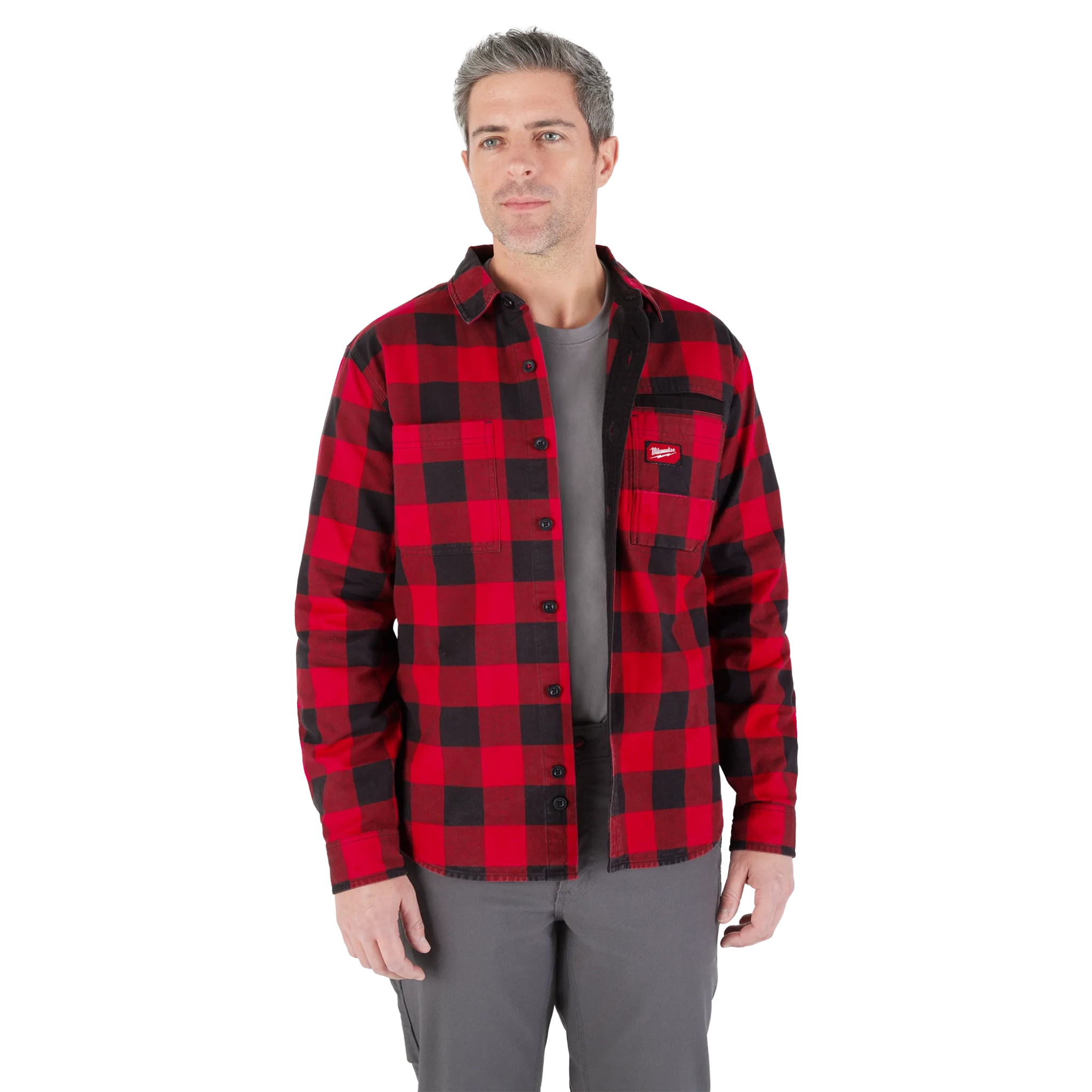 Milwaukee Gridiron Flannel shirt red workwear M551R
